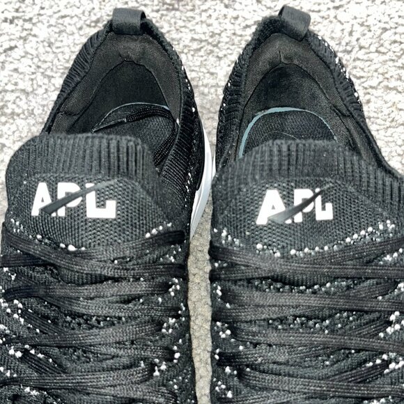 APL Athletic Propulsion Labs Women's Techloom Wave Runners Sz 10 Black White EUC - Picture 5 of 13